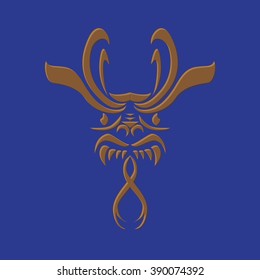 Totem symbol of the dragon. Symbol tattoos. Vector illustration. 