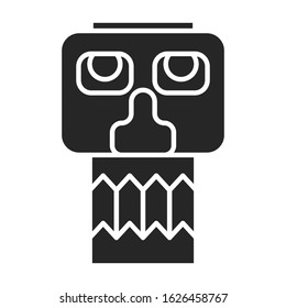 Totem vector icon.Black vector icon isolated on white background totem.