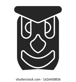 Totem vector icon.Black vector icon isolated on white background totem.