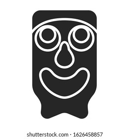 Totem vector icon.Black vector icon isolated on white background totem.