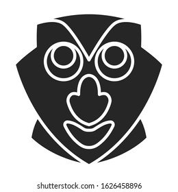 Totem vector icon.Black vector icon isolated on white background totem.