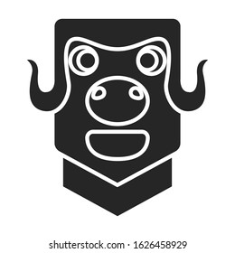 Totem vector icon.Black vector icon isolated on white background totem.