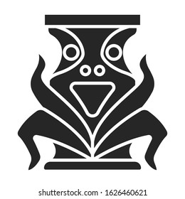 Totem vector icon.Black vector icon isolated on white background totem.