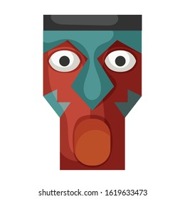 Totem vector icon.Cartoon vector icon isolated on white background totem.