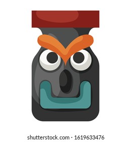 Totem vector icon.Cartoon vector icon isolated on white background totem.