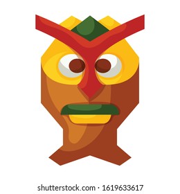 Totem vector icon.Cartoon vector icon isolated on white background totem.