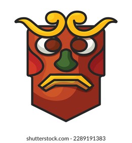 Totem vector icon.Color vector icon isolated on white background totem.