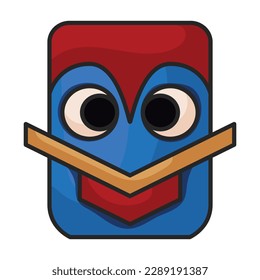 Totem vector icon.Color vector icon isolated on white background totem.