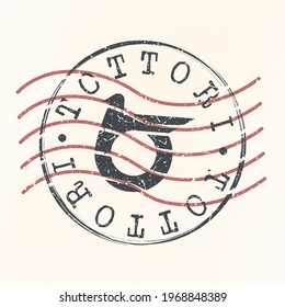 Tottori, Japan Stamp Postal. Silhouette Seal. Flag Passport Round Design. Vector Icon. Design Retro Travel. National Symbol.