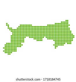 Tottori Map circle polka dot icon