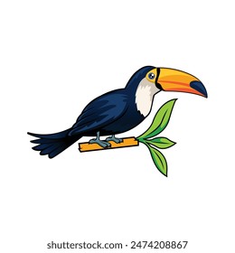 Toucan abstract logo modern style