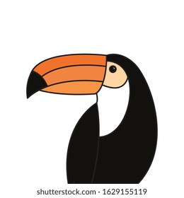 toucan animal exotic isolated icon vector illustration design