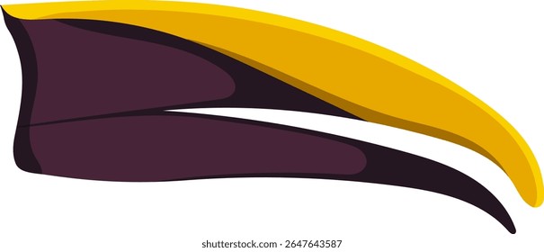 Toucan Bird Beak Ilustração animal isolado no fundo branco