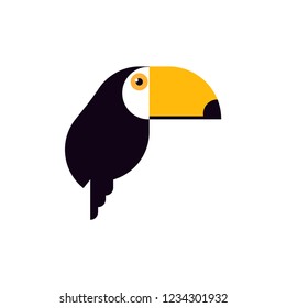 toucan bird cartoon icon