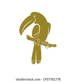 Toucan bird design vector illustration, Creative Toucan bird logo design concept template, symbols icons