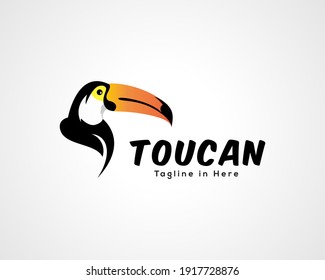 Vektorgrafik-Design-Inspiration für Toucan-Vogel-Head