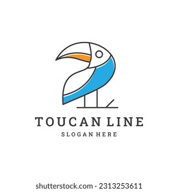 Toucan bird logo design. animal icon vector logotype