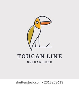 Toucan bird logo design. animal icon vector logotype