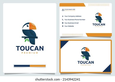 toucan bird, logo design and business card