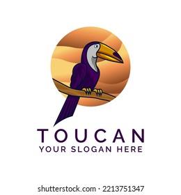 Vektorgrafik des Toucan Bird-Logo-Designs