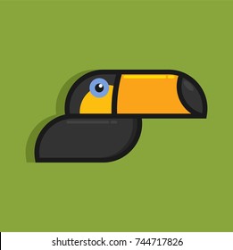 Toucan bird logo design template