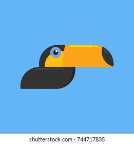 Toucan bird logo design template