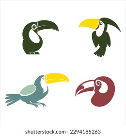 Toucan Bird Logo Design Vector