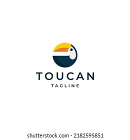 Toucan Bird Logo Icon Design Template Flat Vector Illustration