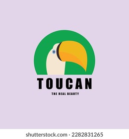 Toucan bird logo template vector