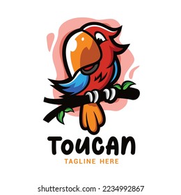 Toucan Bird Logo Vector Template
