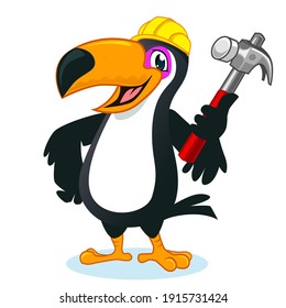 toucan bird mascot cartoon in vector
