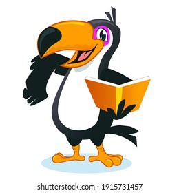 toucan bird mascot cartoon in vector