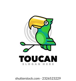 Toucan bird mascot design illustration
