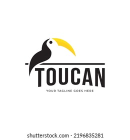 Diseño del logotipo de la mascota de aves toscanas. logotipo vectorial del icono de la cabeza animal.