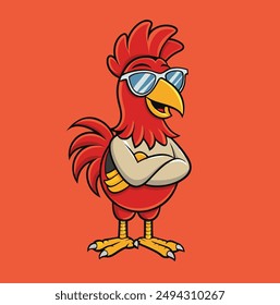 toucan bird use sunglass mascot isolated