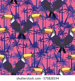 Toucan bird - vector illustration