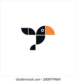 Toucan bird vector illustration icon.