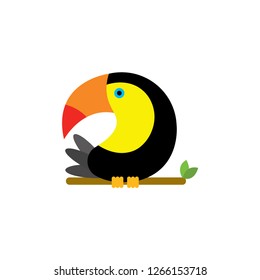 toucan cartoon icon