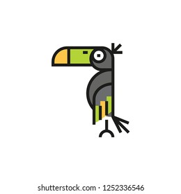 toucan cartoon vector