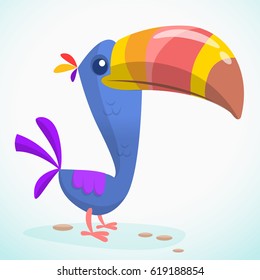 Toucan cartoon. Vector