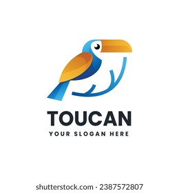 Toucan colorful logo vector icon illustration