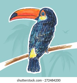 Toucan drawn marker