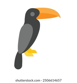 Toucan Flat Icon Design For Personal nad Commercial Use