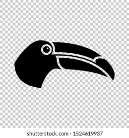 toucan head icon symbol design vector