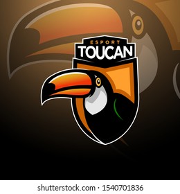 Toucan head logo gaming esport