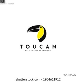 Cabeza táctil. Plantilla de logotipo. Pájaro aislado sobre fondo blanco