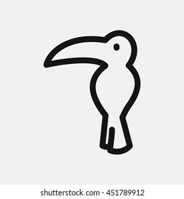 Toucan icon illustration isolated vector sign symbol