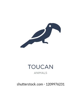 Toucan icon. Trendy flat vector Toucan icon on white background from animals collection, vector illustration can be use for web and mobile, eps10