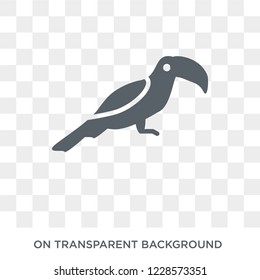 Toucan icon. Trendy flat vector Toucan icon on transparent background from animals collection. 