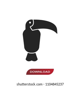 Toucan icon vector